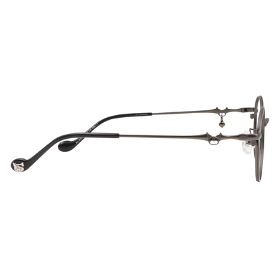 三麗鷗夢幻隊▪︎酷洛米｜闇夜骷顱吊墜 梨圓框眼鏡｜微光黑