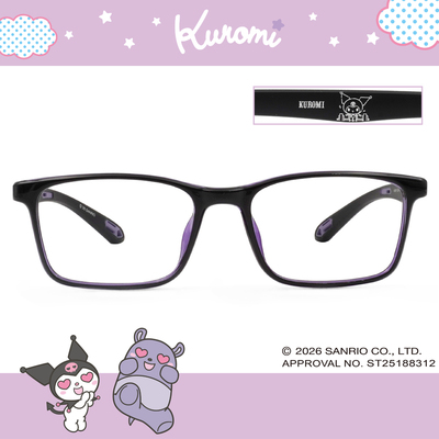 三麗鷗夢幻隊▪︎酷洛米｜舉重少女 長方框眼鏡｜霧黑紫