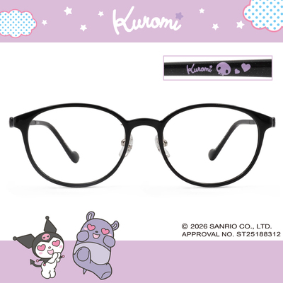 三麗鷗夢幻隊▪︎酷洛米｜率性反差萌 圓框眼鏡｜邊界黑
