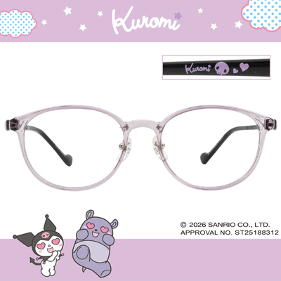 三麗鷗夢幻隊▪︎酷洛米｜率性反差萌 圓框眼鏡｜搖滾紫