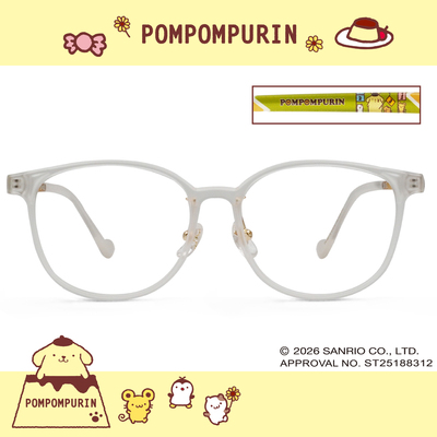 三麗鷗夢幻隊▪︎布丁狗｜小夥伴賽跑 方框眼鏡｜霧透