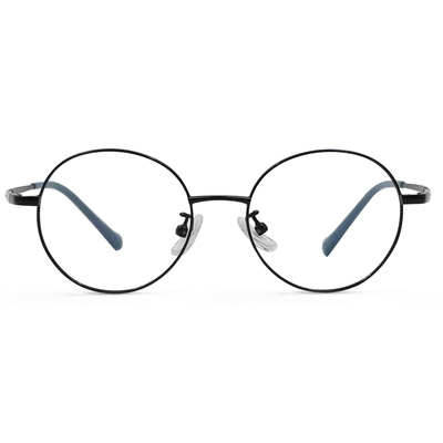 MICKY KIDS｜小步舞曲 圓框眼鏡｜時光黑