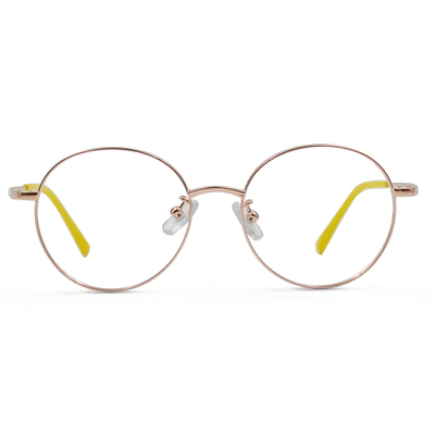 MICKY KIDS｜小領航家 圓框眼鏡｜星辰黃