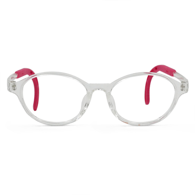 MICKY KIDS｜好奇寶 橢圓框眼鏡｜果凍桃