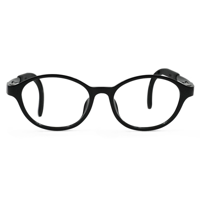 MICKY KIDS｜好奇寶 橢圓框眼鏡｜勇士黑