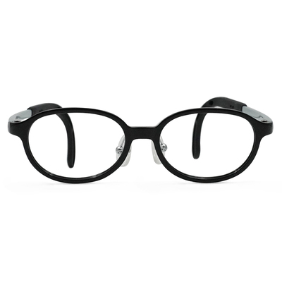 MICKY KIDS｜小專注家 橢圓框眼鏡｜帥氣黑