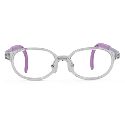 MICKY KIDS｜小專注家 橢圓框眼鏡｜綺麗紫