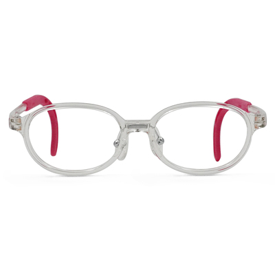 MICKY KIDS｜小專注家 橢圓框眼鏡｜心願透粉