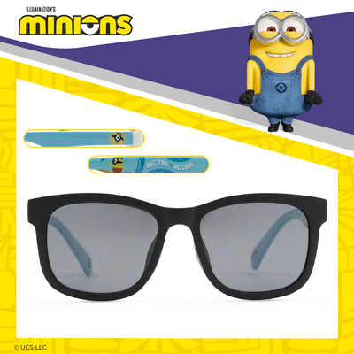 小小兵 | 兒童款•史都華的夏日逐浪方框太陽眼鏡 | 黑搭藍