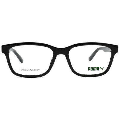 PUMA | 低調動能長方框眼鏡 |  漆面黑