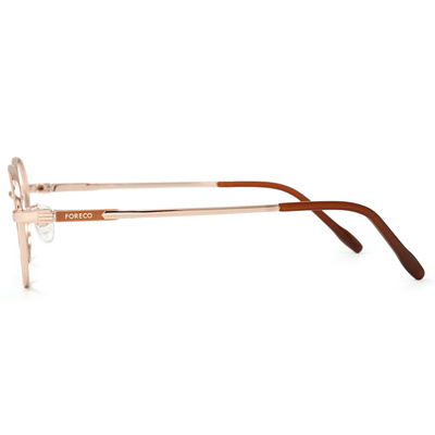 FORECO | 清冷氣質橢圓框眼鏡 | 冷調金