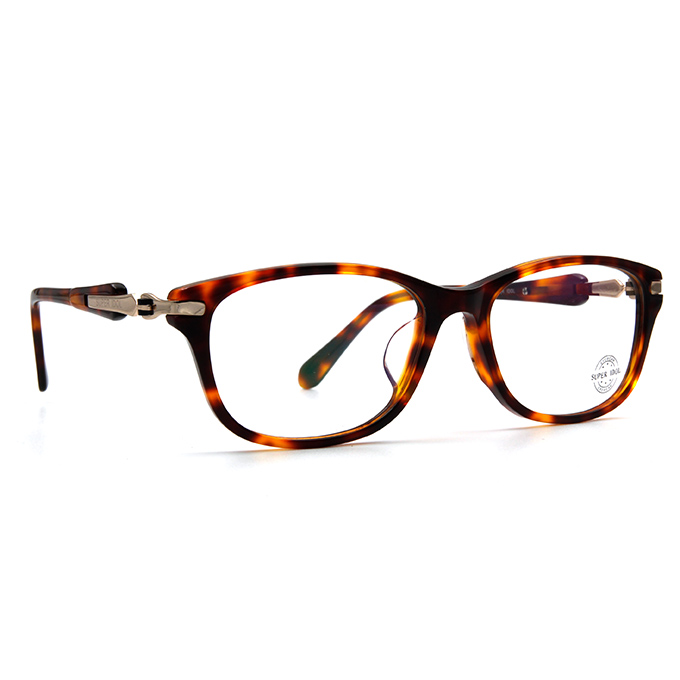 SUPER IDOL側邊鏡感眼鏡雅緻框眼鏡 ▏玳瑁棕/銅金