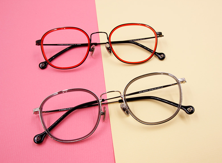 K-DESIGN K PLUS 舒適輕盈系列  ▏輕透微風眼鏡復潮套圈框眼鏡 光芒灰