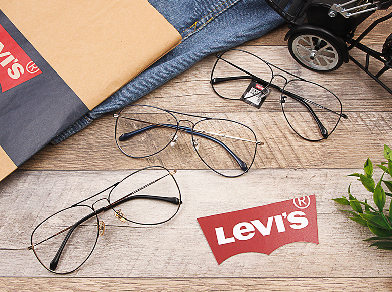 LEVI’S Special Exclusive-飛行框眼鏡 優雅寶石藍