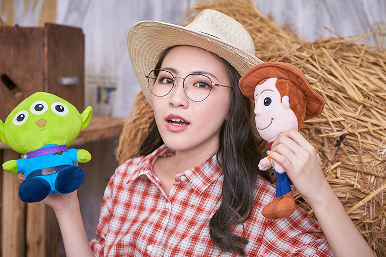 Toy Story × 胡迪眉框眼鏡 紅心陪伴 ◆ 蜜桃金