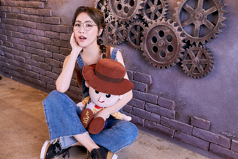 Toy Story × 胡迪眉框眼鏡 紅心陪伴 ◆ 蜜桃金