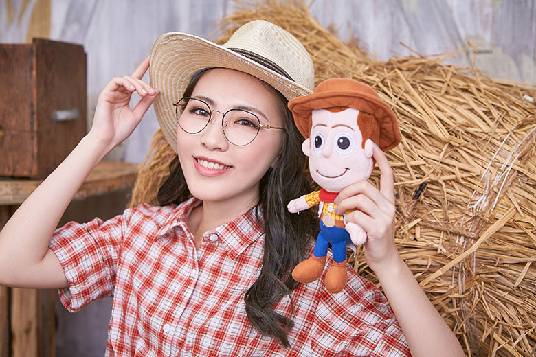 Toy Story × 胡迪眉框眼鏡 紅心陪伴 ◆ 蜜桃金