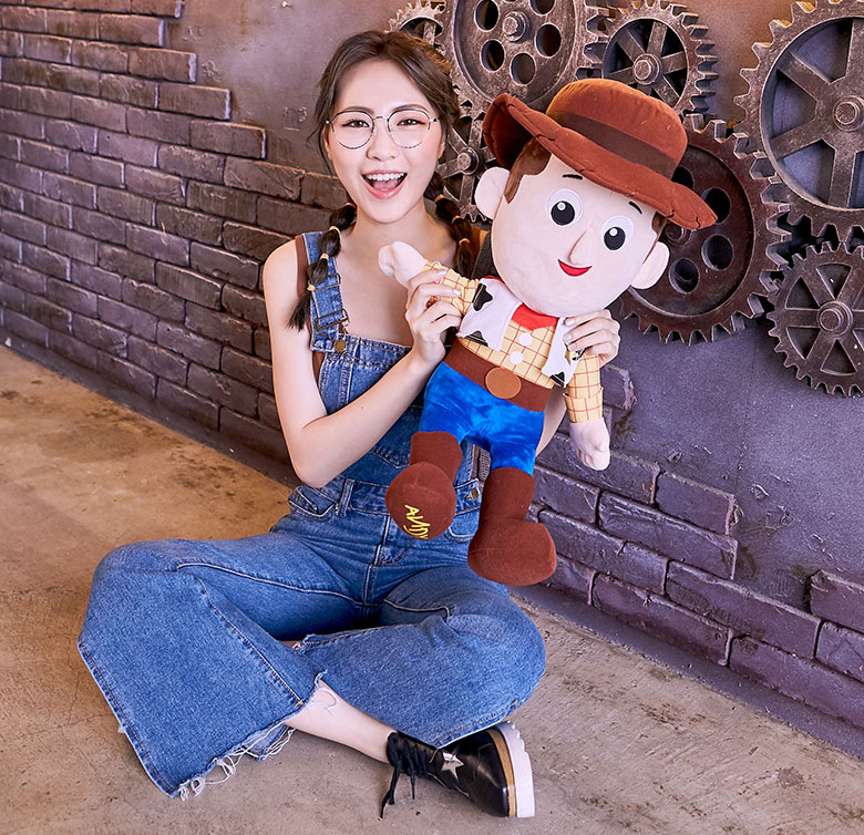 Toy Story × 胡迪眉框眼鏡 紅心陪伴 ◆ 蜜桃金