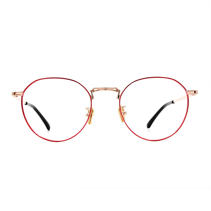 a/p lab▼時尚設計多邊框眼鏡 海棠紅
