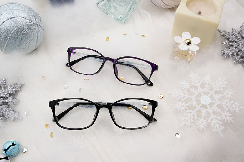 Frozen Ⅱ ★魔法森林探險去 粗方框眼鏡▼星空黑