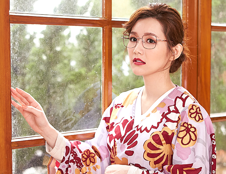 SOU・SOU l 微笑的眼睛 大方框眼鏡▹湘妃紅