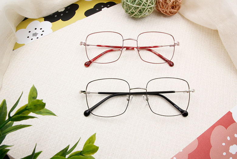 SOU・SOU l 微笑的眼睛 大方框眼鏡▹湘妃紅