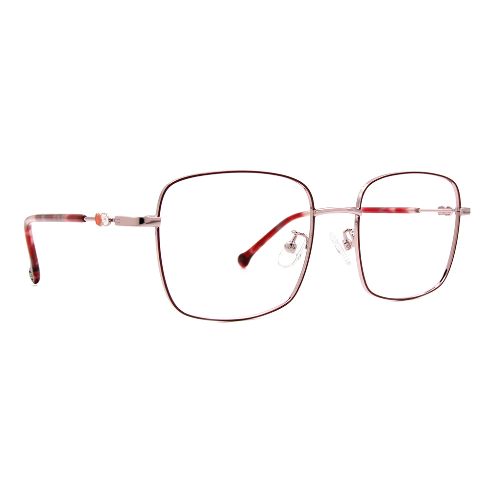 SOU・SOU l 微笑的眼睛 大方框眼鏡▹湘妃紅