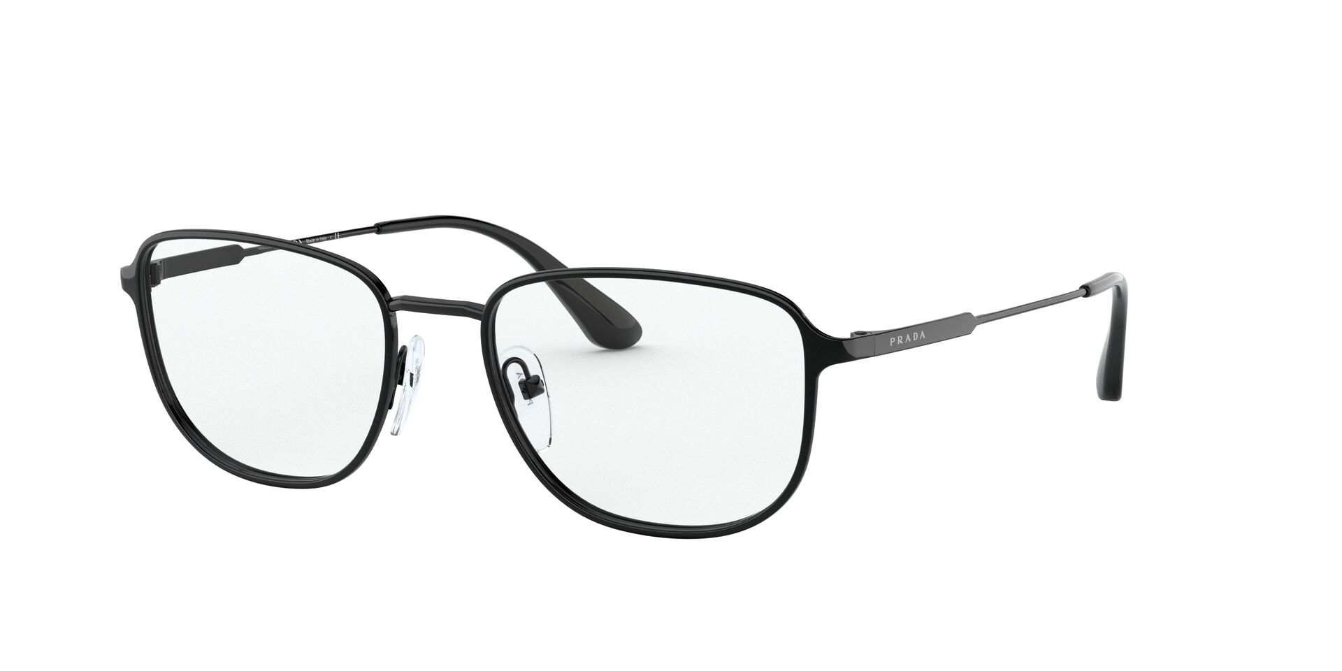 l 都会率性双层威灵顿框 l 博学黑|prada-光学框-eyesmart宝岛眼镜