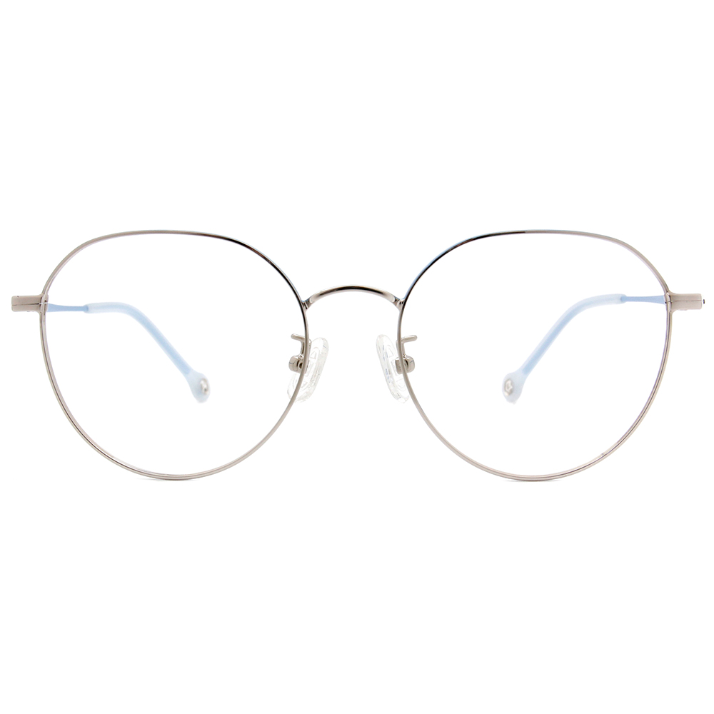 K-DESIGN KREATE l 廣告款眼鏡 l 異想世界設計圓框眼鏡🎨 銀/天空藍