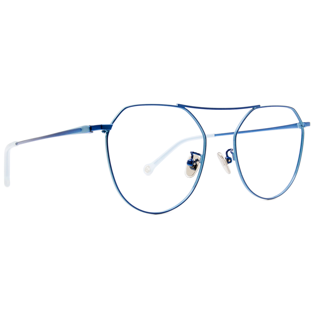 K-DESIGN KREATE 繽紛撞色系列多邊框眼鏡🎨 冰川藍