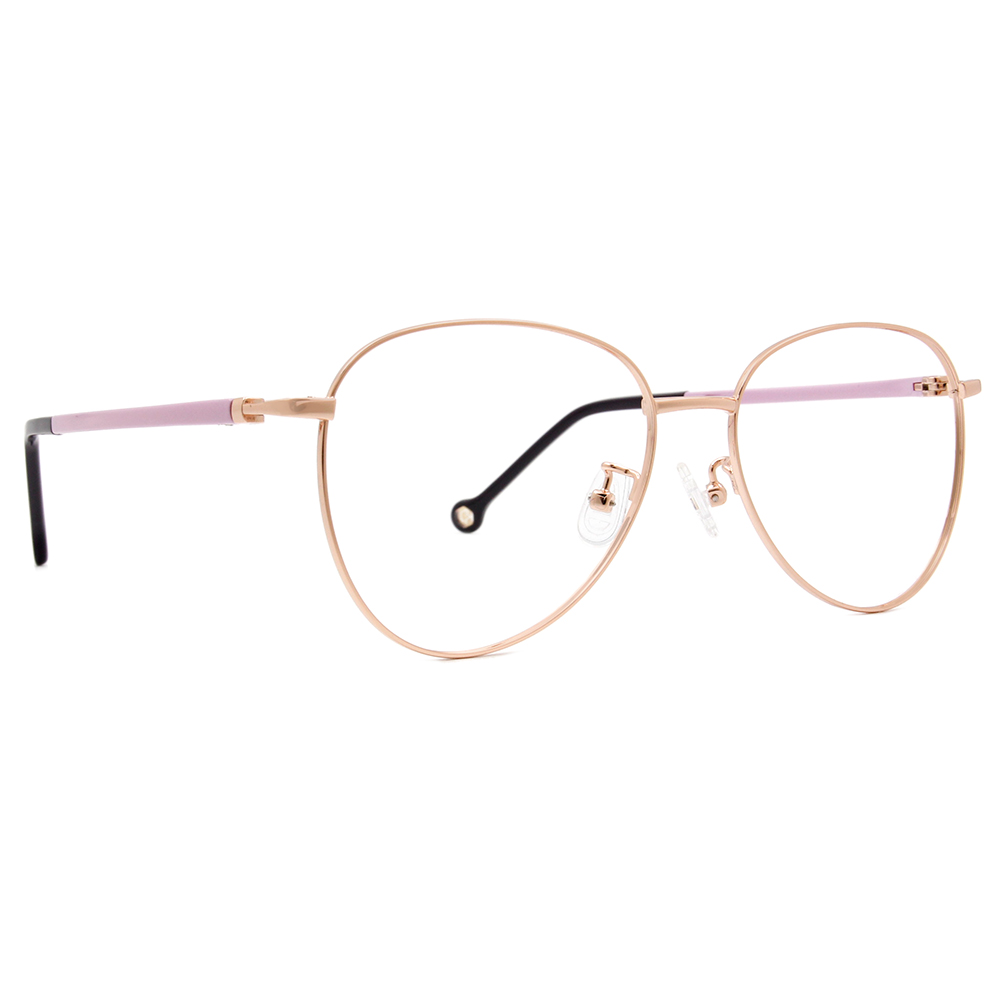 K-DESIGN KREATE 法式浪漫雷朋美型框眼鏡🎨 金/丁香紫