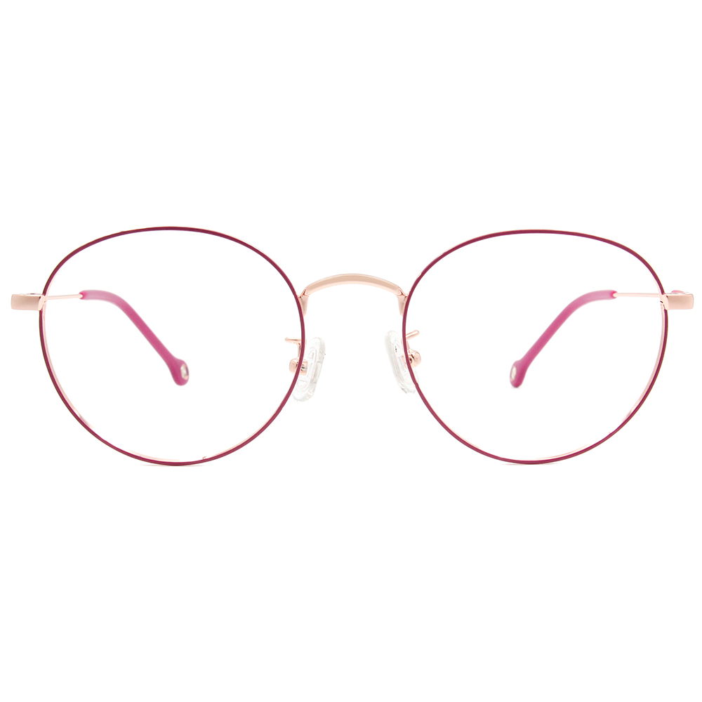K-DESIGN KREATE l 廣告款眼鏡 l 任性玩色梨圓框眼鏡🎨 蜜桃紅