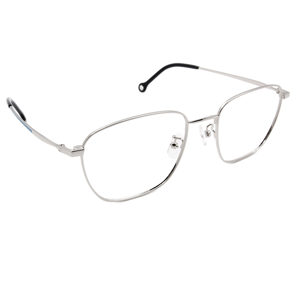 K-DESIGN KREATE l 廣告款眼鏡 l 個性俐落方框眼鏡🎨 銀/霧藍