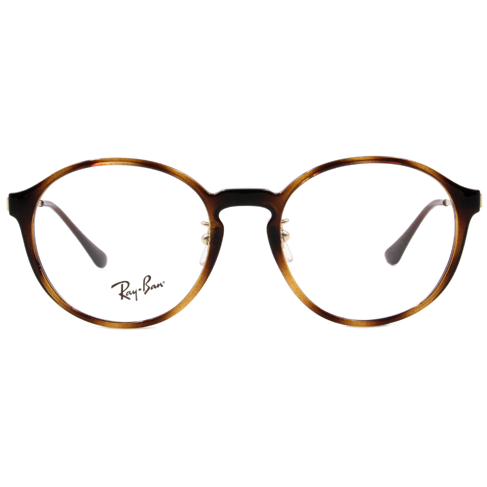 Ray Ban l 復古學院風波士頓框眼鏡 玳瑁淺棕