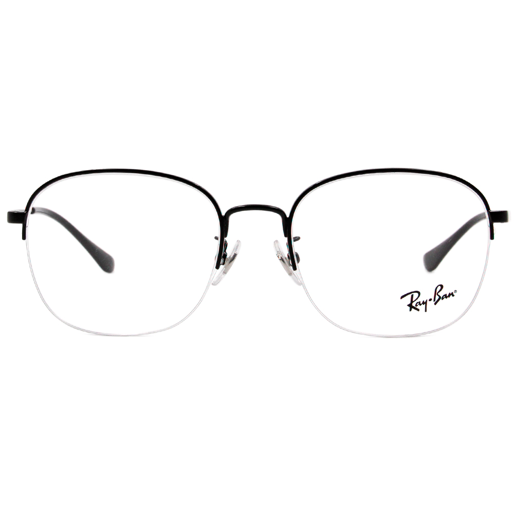 Ray Ban l 學院風範眉型方框眼鏡 經典黑