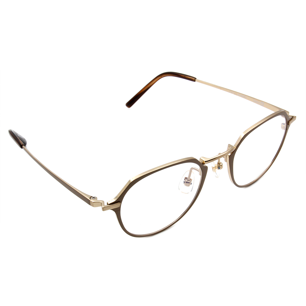 Selecta | 典雅高貴波士頓框眼鏡 橡木棕
