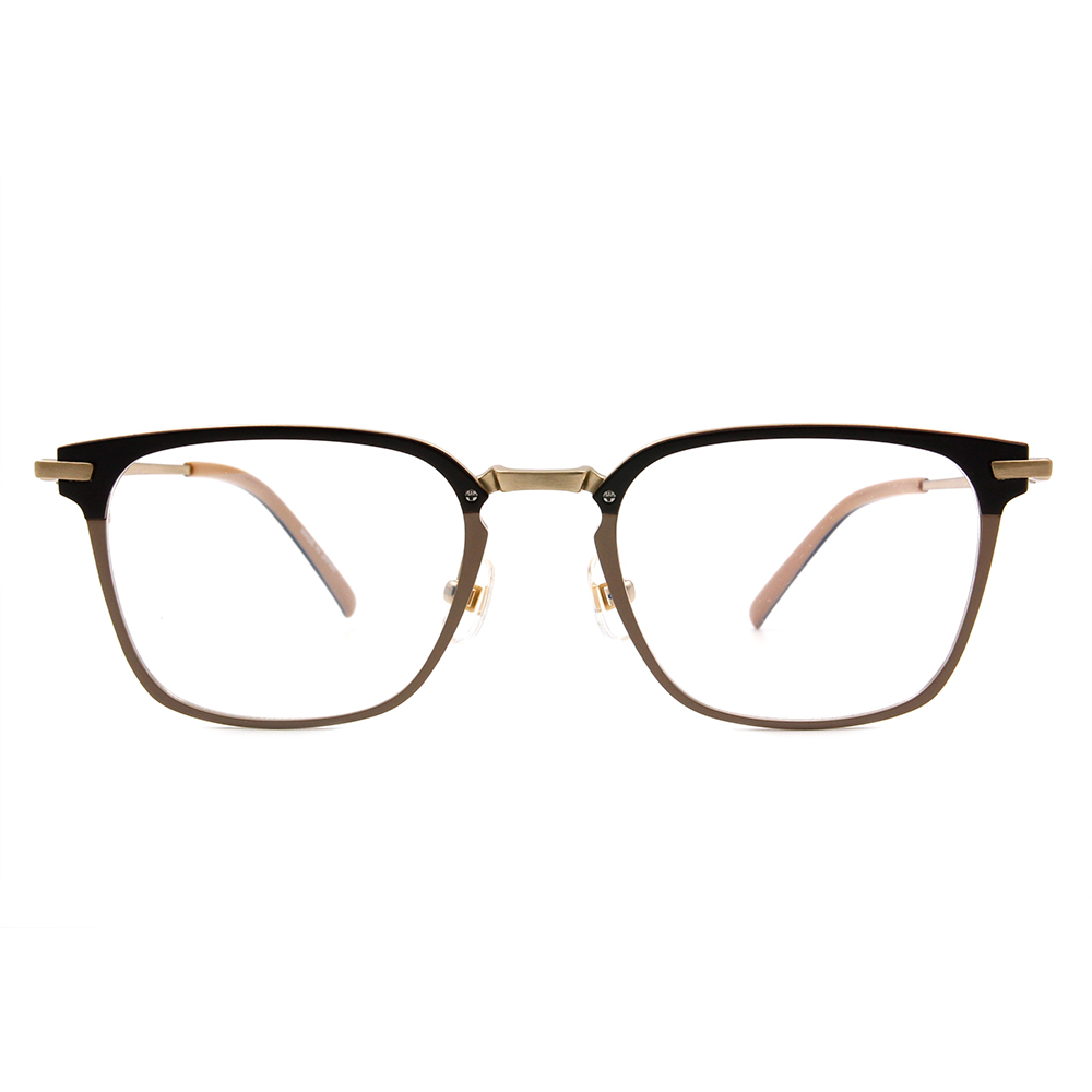Selecta | 低奢多變拼色款眼鏡 可可棕