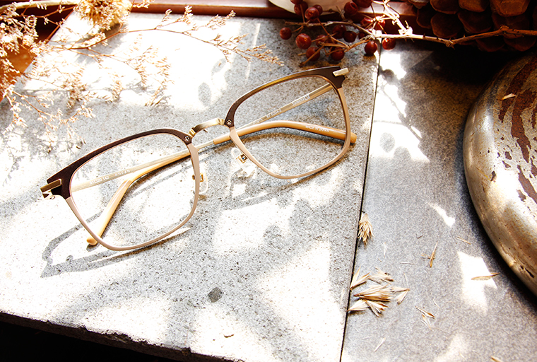 Selecta | 低奢多變拼色款眼鏡 可可棕