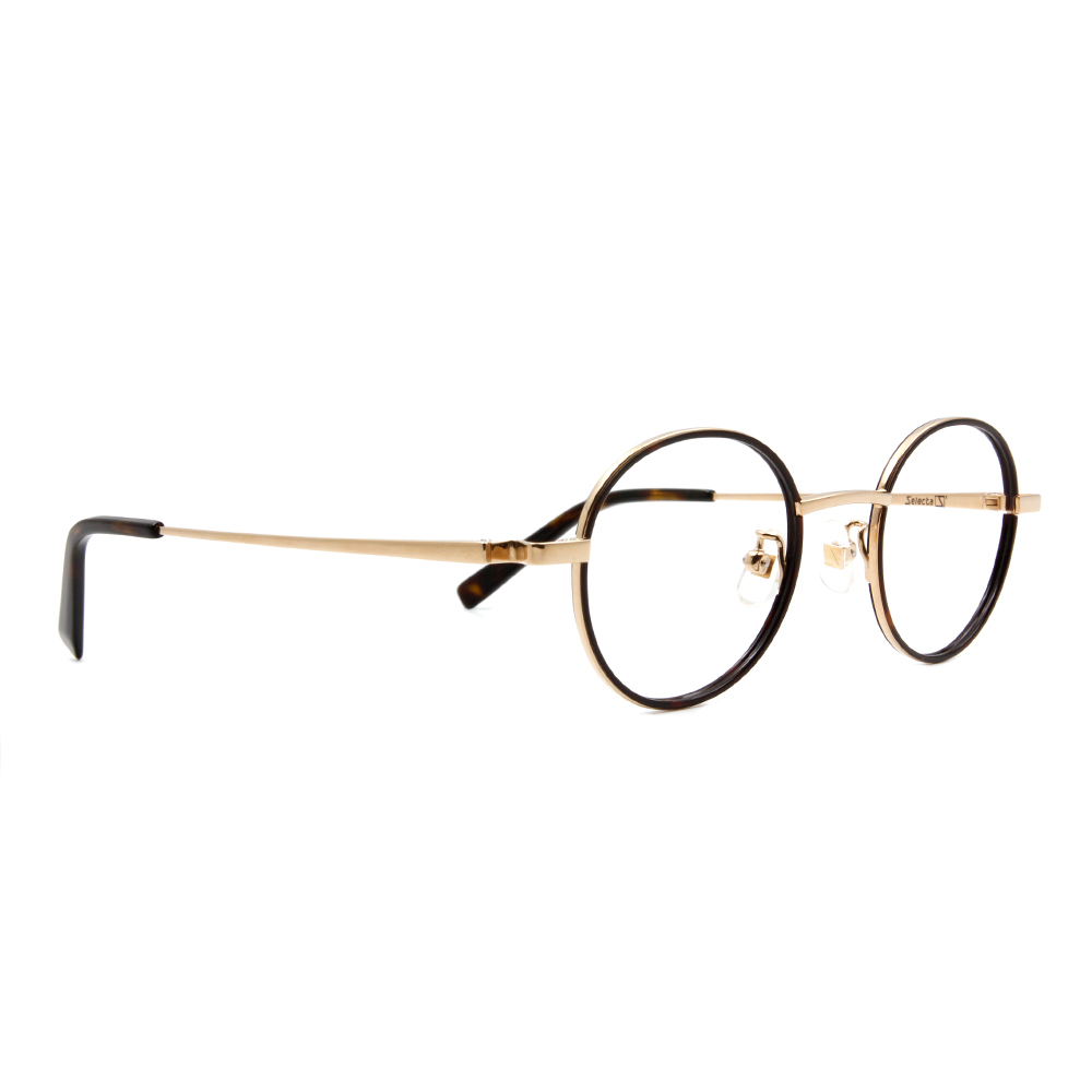 Selecta | 英倫風眼鏡復刻圓框眼鏡 玳瑁棕