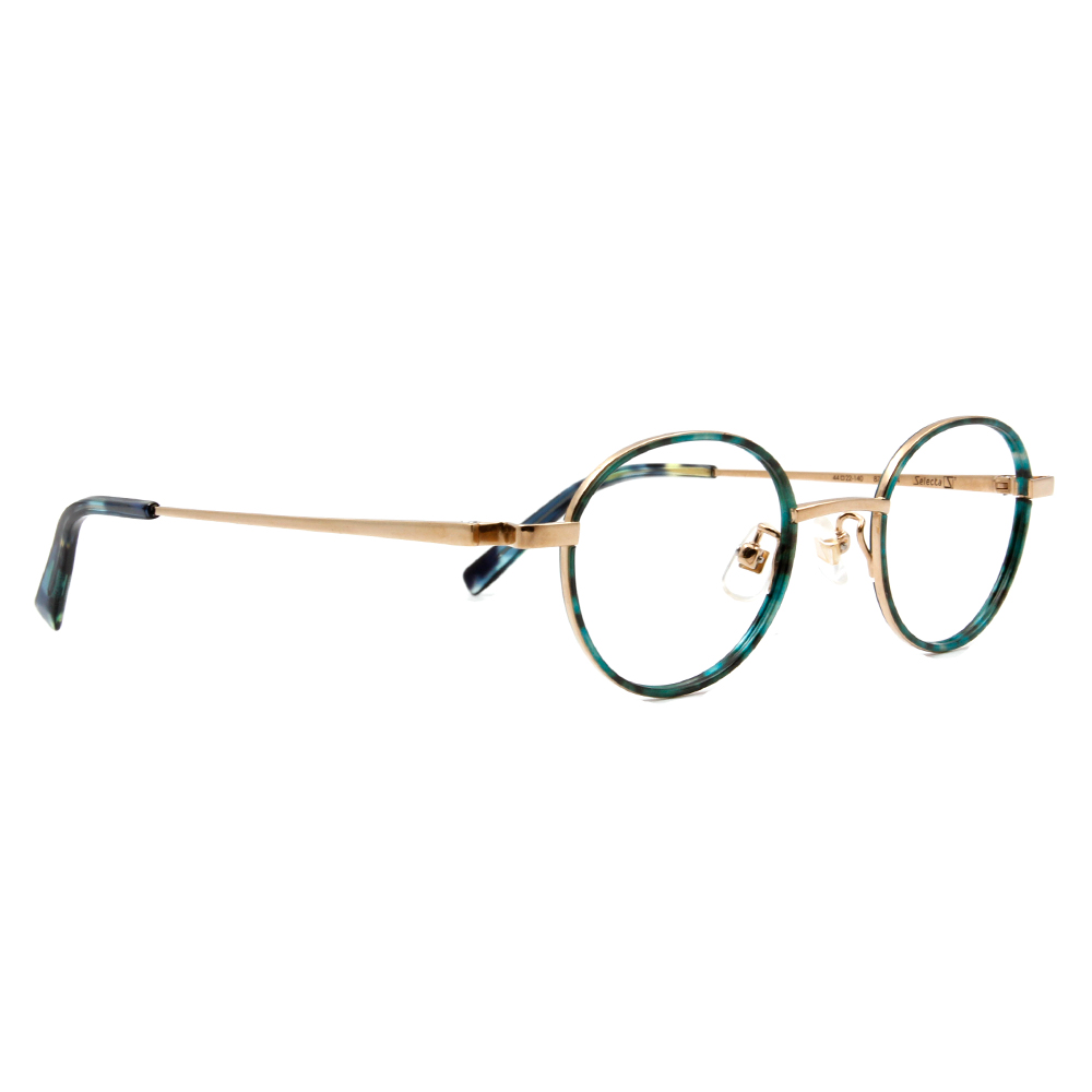 Selecta | 英倫風眼鏡復刻橢圓框眼鏡 神秘藍