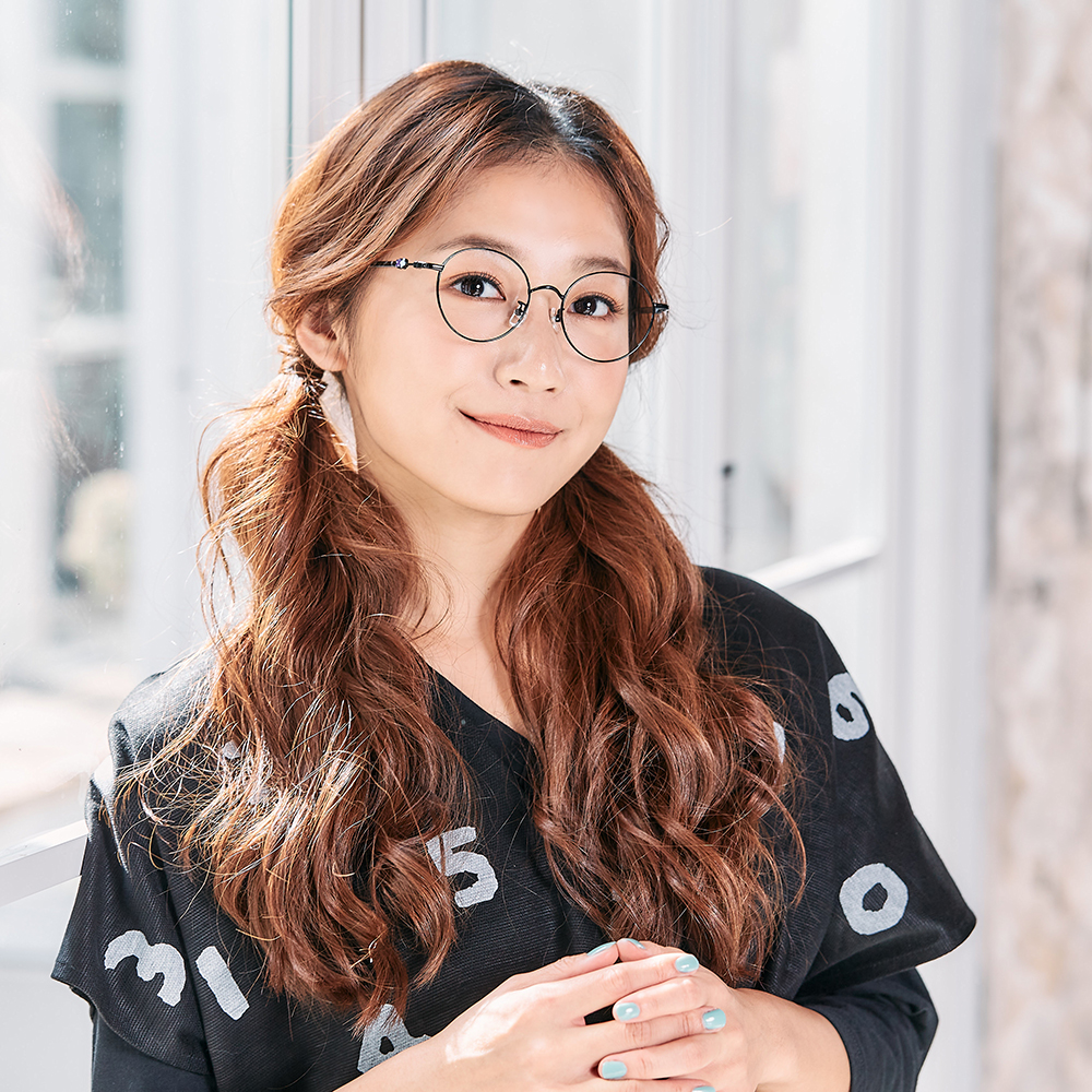 SOU・SOU l 花遊小路 橢圓框眼鏡✿酷炫黑