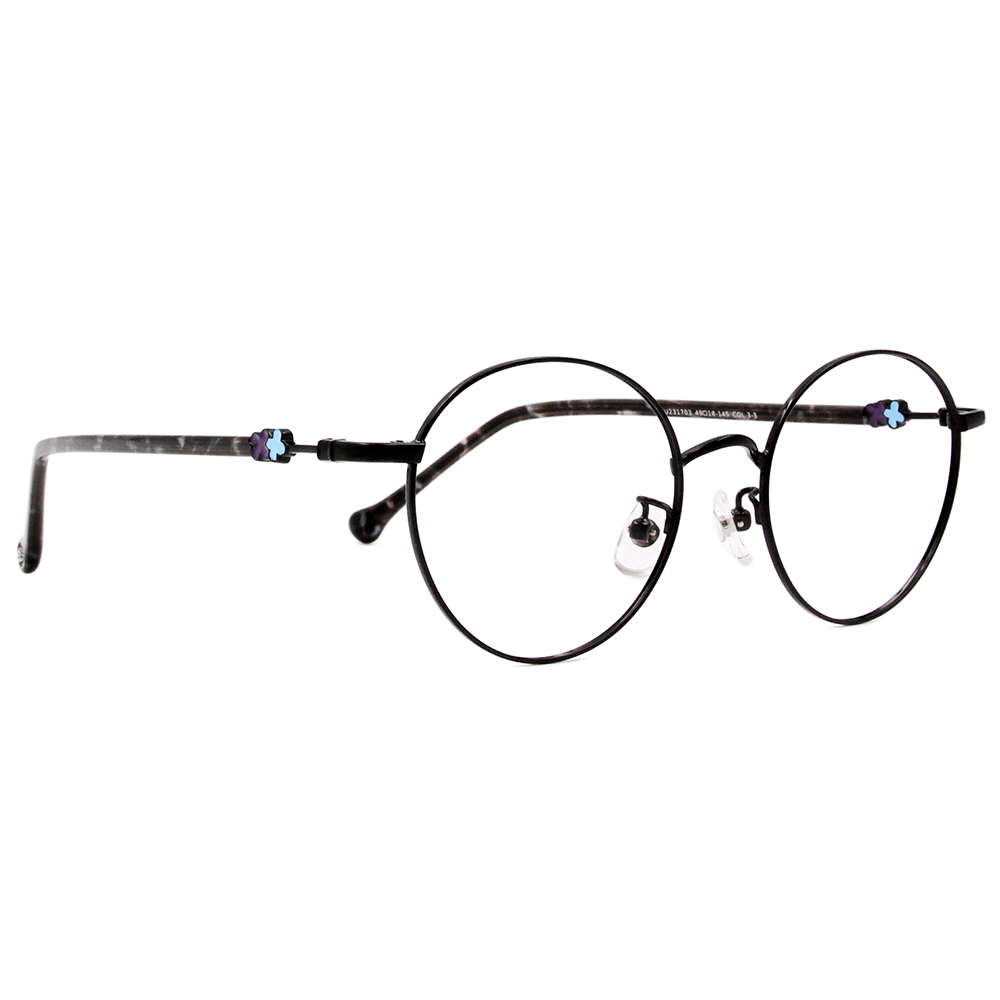 SOU・SOU l 花遊小路 橢圓框眼鏡✿酷炫黑