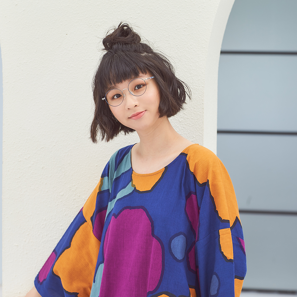 SOU・SOU l 花遊小路 橢圓框眼鏡✿蔚海藍