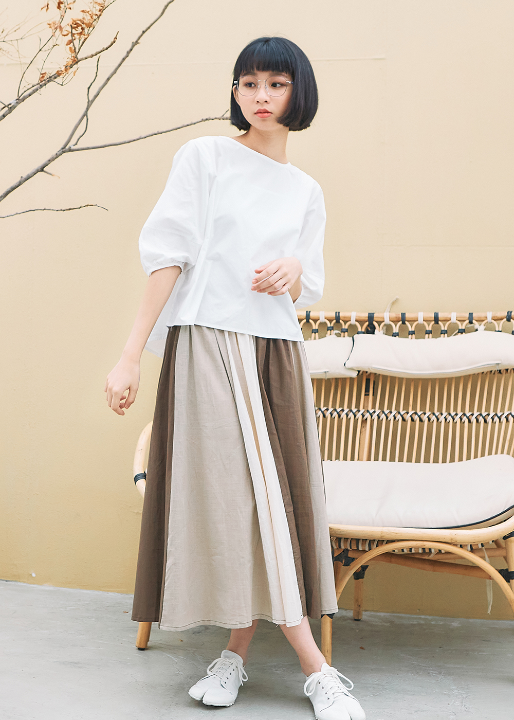 SOU・SOU l 滿天鳶鳥 大方框眼鏡✿紳士藍