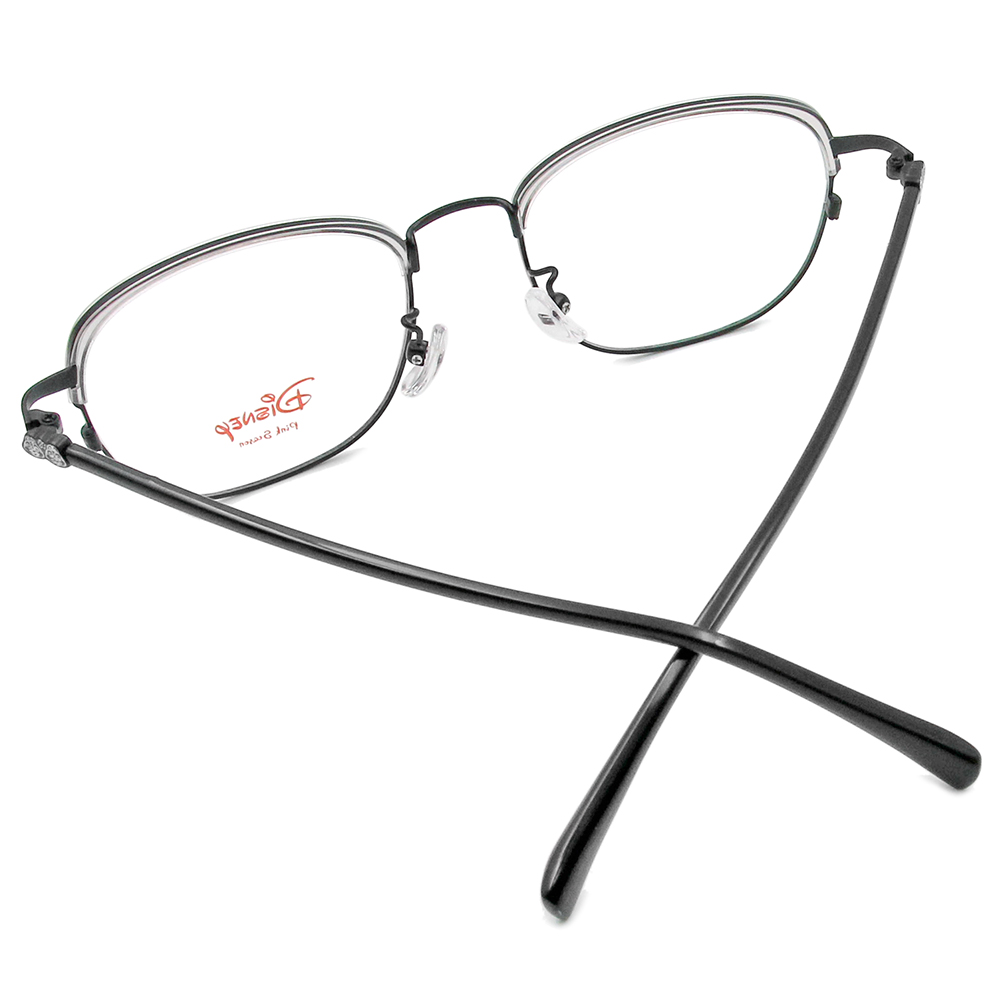 Disney-粉萌季 l 相親相愛奇奇蒂蒂 眉框眼鏡 透黑色