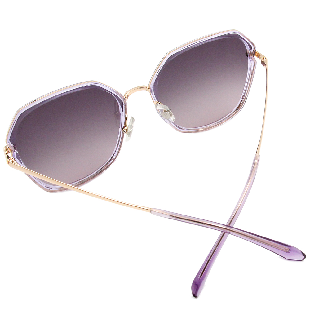 HORIEN 銳利個性款太陽眼鏡 低奢紫