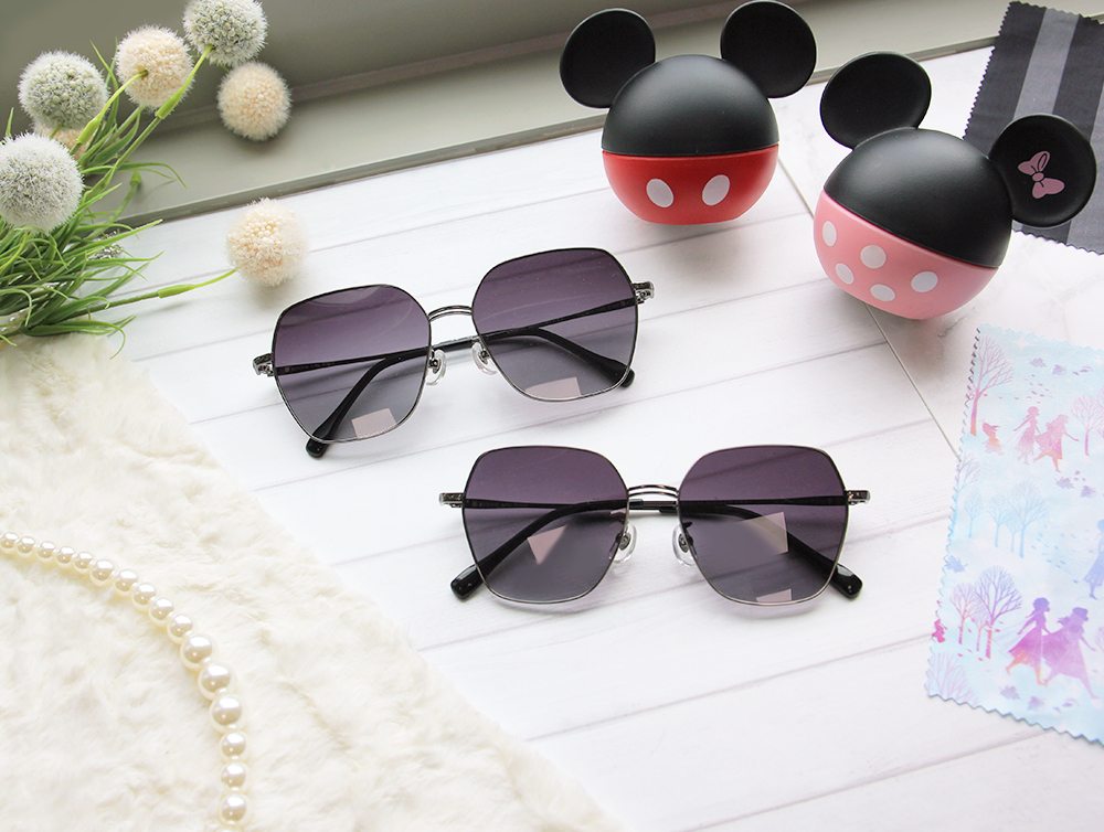 Disney 小熊維尼│雪梨海港大橋 多邊框太陽眼鏡 迷幻紫(大框款)