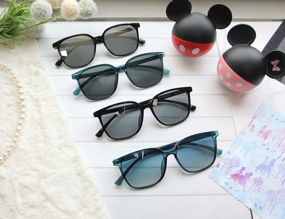 Disney 史迪奇│渡假海風 方框太陽眼鏡 琉璃藍