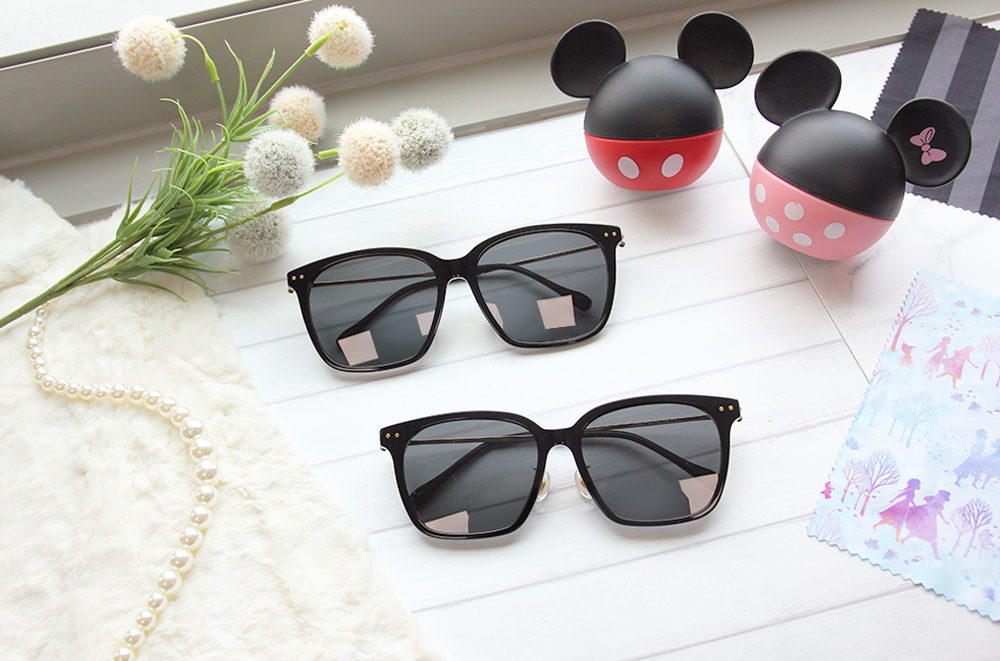 Disney 米奇│奇幻古堡 方框太陽眼鏡 鋼質黑