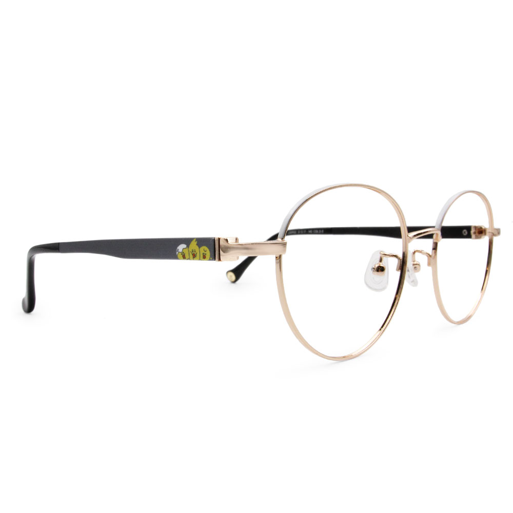 LINE FRIENDS★莎莉款｜玩耍小雞 橢圓框眼鏡｜蜜白金